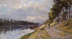 The Seine at Puteaux by Albert Charles Lebourg